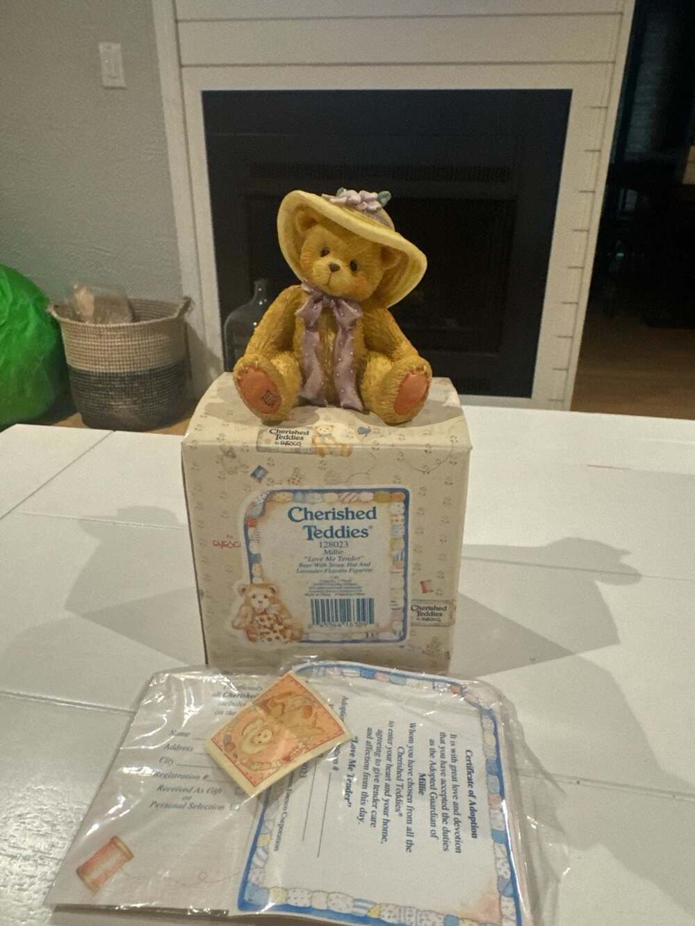 Cherished Teddies Millie Love Me Tender Bear Figurine 128023 with Box and Certif